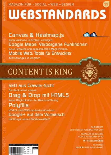 Cover: Webstandards Magazin 11